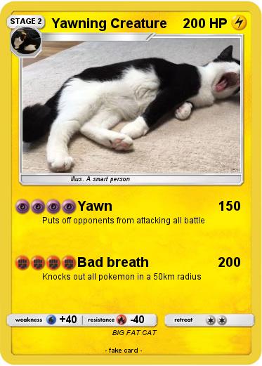Pokemon Yawning Creature