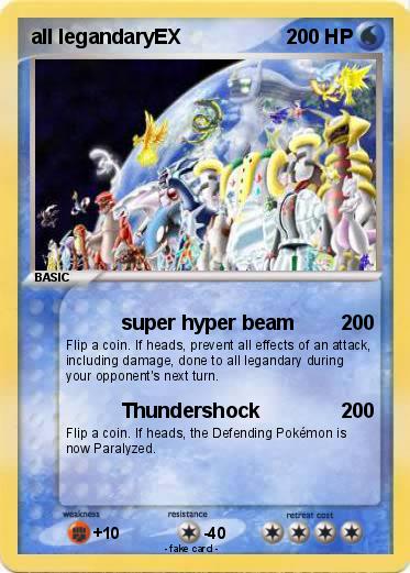 Pokemon all legandaryEX