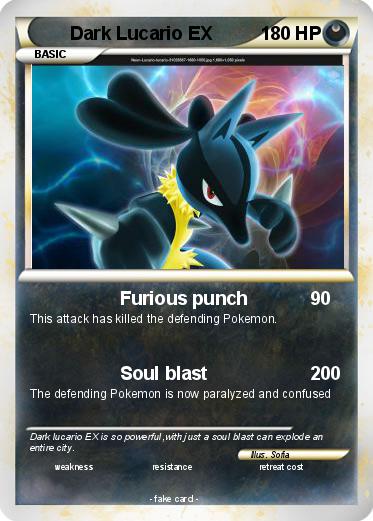Pokemon Dark Lucario EX