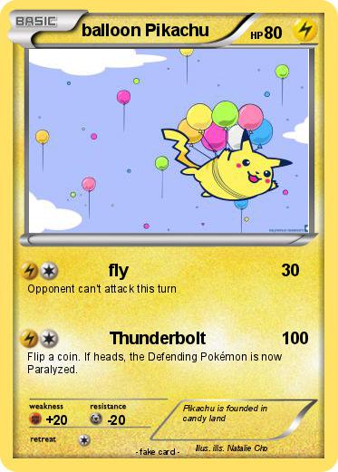 Pokemon balloon Pikachu