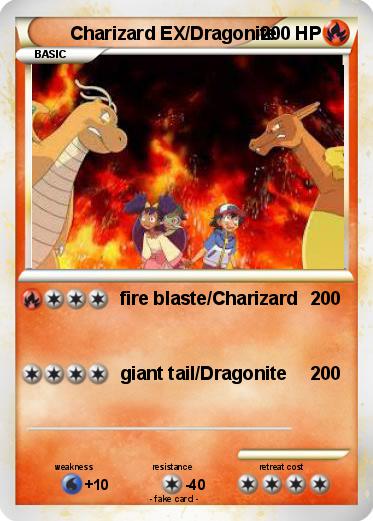 Pokemon Charizard EX/Dragonite