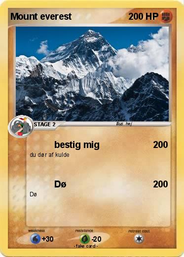Pokemon Mount everest