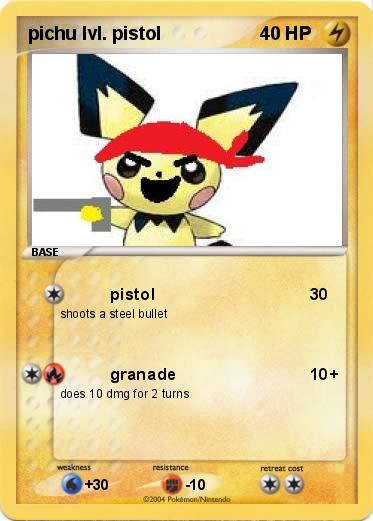 Pokemon pichu lvl. pistol