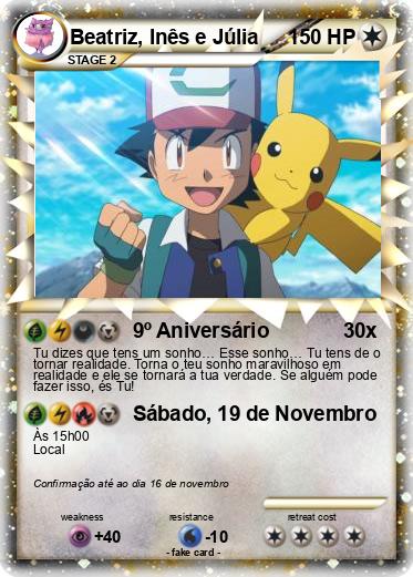 Pokemon Beatriz, Inês e Júlia