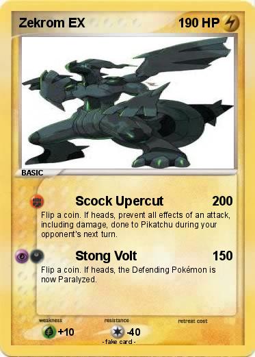 Pokemon Zekrom EX