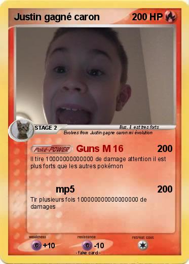 Pokemon Justin gagné caron