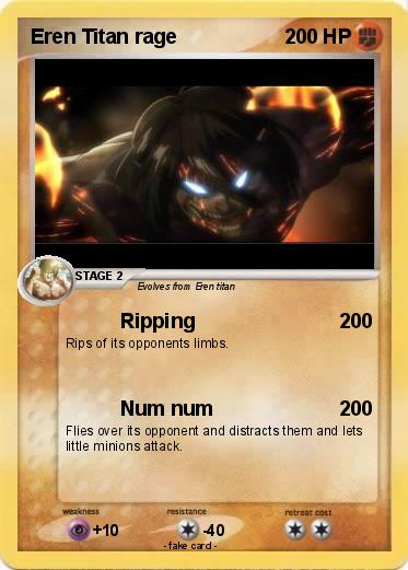 Pokemon Eren Titan rage