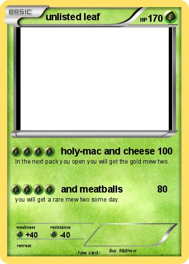 Pokemon unlisted leaf