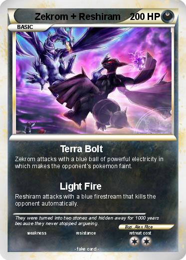 Pokemon Zekrom + Reshiram