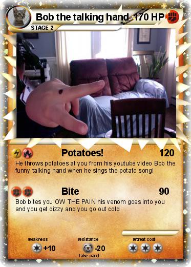 Pokemon Bob the talking hand