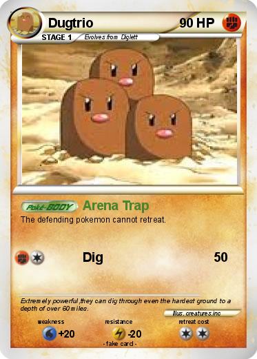 Pokemon Dugtrio
