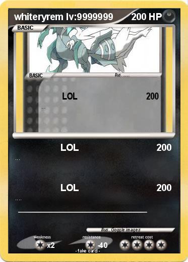 Pokemon whiteryrem lv:9999999