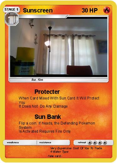 Pokemon Sunscreen