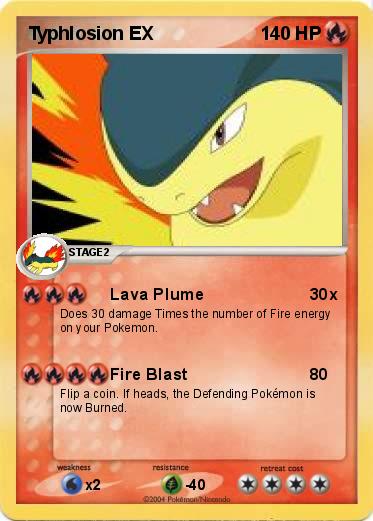 Pokemon Typhlosion EX