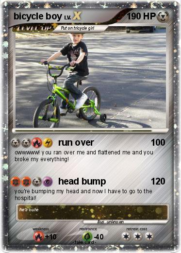 Pokemon bicycle boy