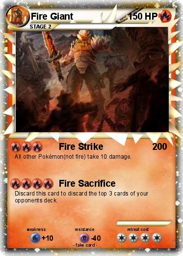 Pokemon Fire Giant