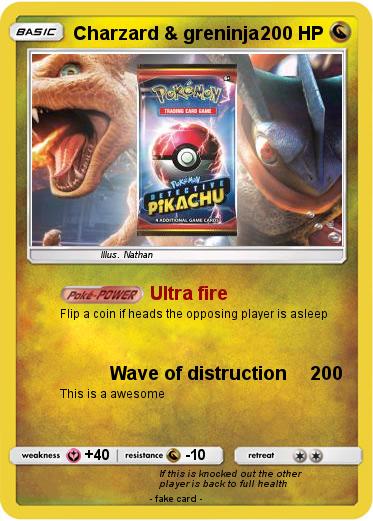 Pokemon Charzard & greninja