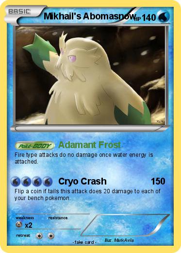 Pokemon Mikhail's Abomasnow
