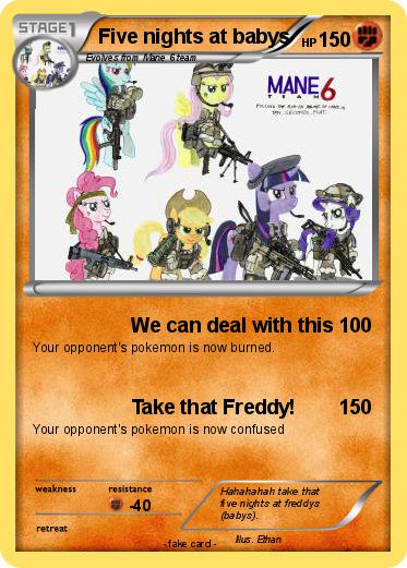 Pokemon Five nights at babys