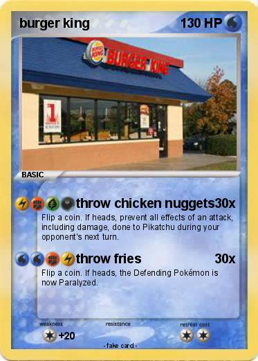 Pokemon burger king