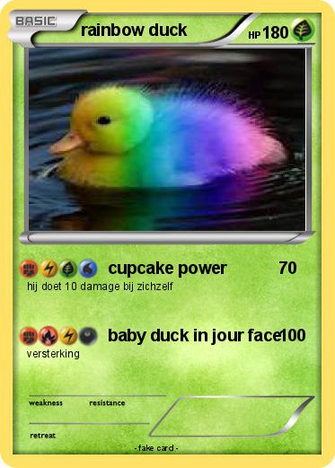 Pokemon rainbow duck