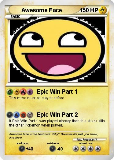 Pokemon Awesome Face