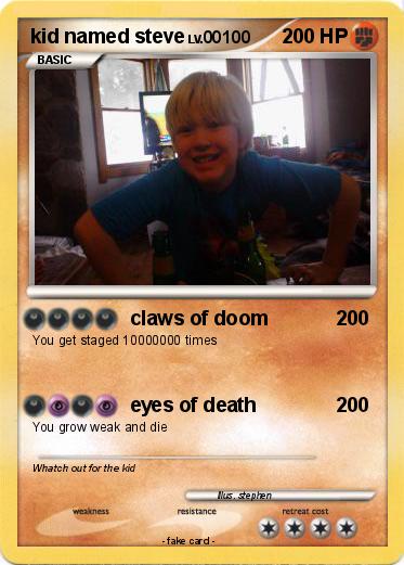 Pokemon kid named steve