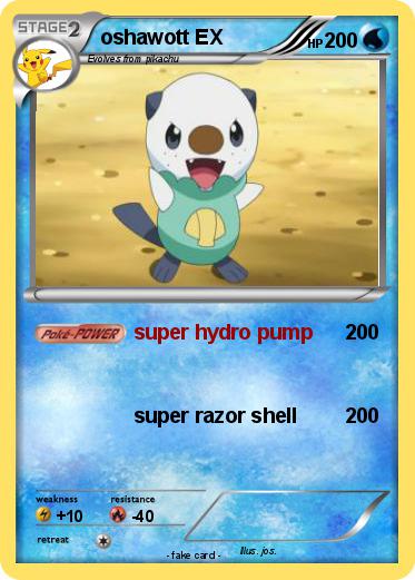 Pokemon oshawott EX