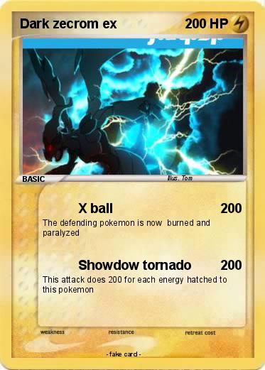 Pokemon Dark zecrom ex