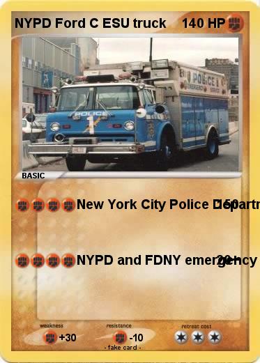 Pokemon NYPD Ford C ESU truck