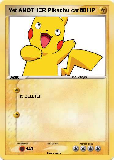 Pokemon Yet ANOTHER Pikachu card!!