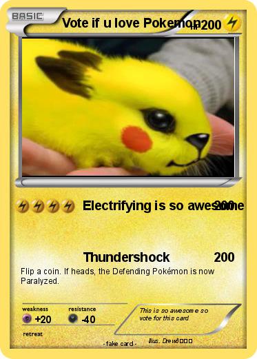 Pokemon Vote if u love Pokemon