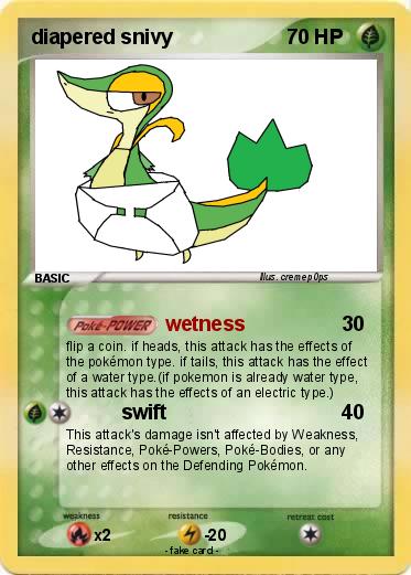 Pokemon diapered snivy