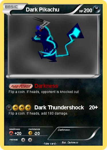 Pokemon Dark Pikachu