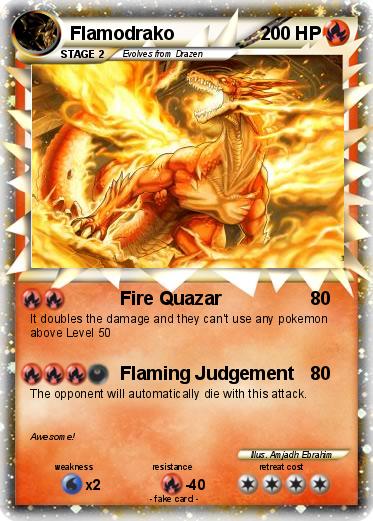 Pokemon Flamodrako