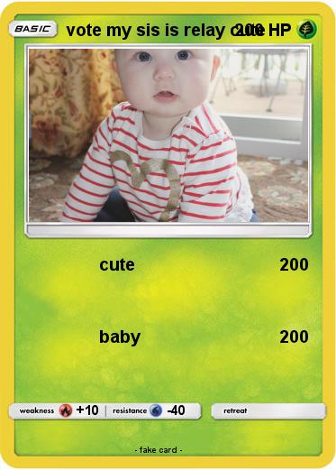 Pokemon vote my sis is relay cute