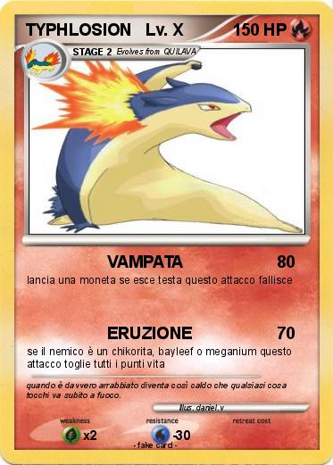 Pokemon TYPHLOSION   Lv. X