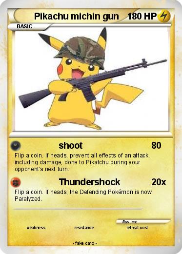 Pokemon Pikachu michin gun