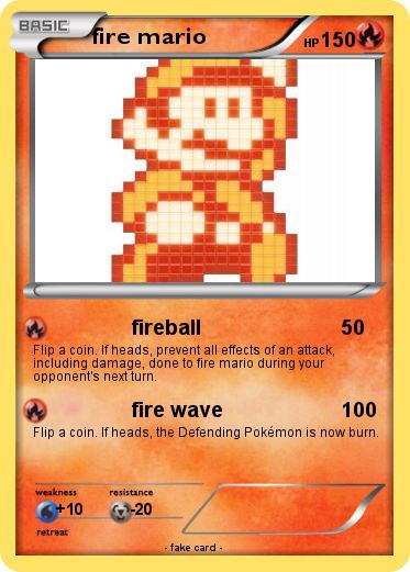 Pokemon fire mario