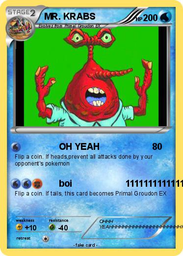 Pokemon MR. KRABS