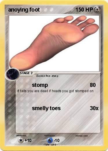 Pokemon anoying foot