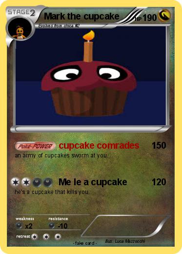 Pokemon Mark the cupcake