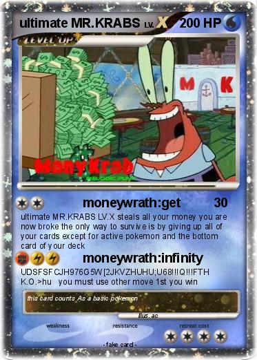 Pokemon ultimate MR.KRABS