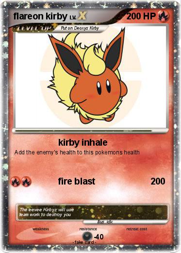 Pokemon flareon kirby