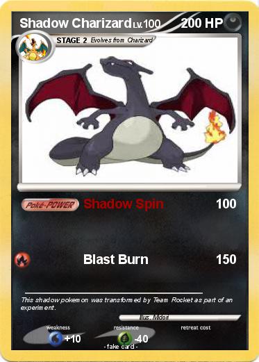 Pokemon Shadow Charizard