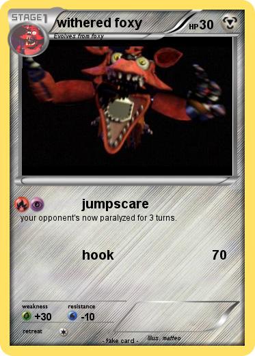 Pokemon withered foxy