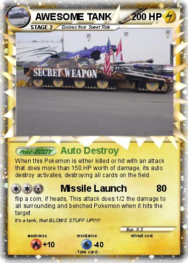 Pokemon AWESOME TANK