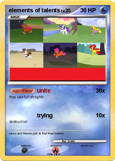 Pokemon elements of talents