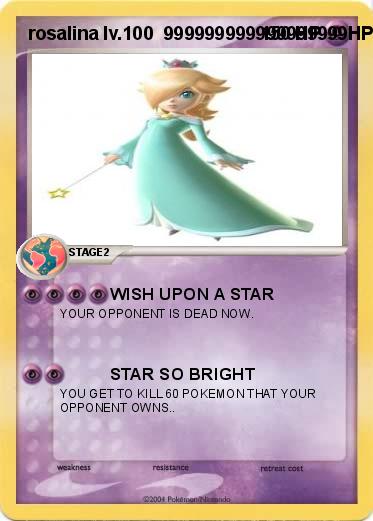 Pokemon rosalina lv.100  999999999999999999HP