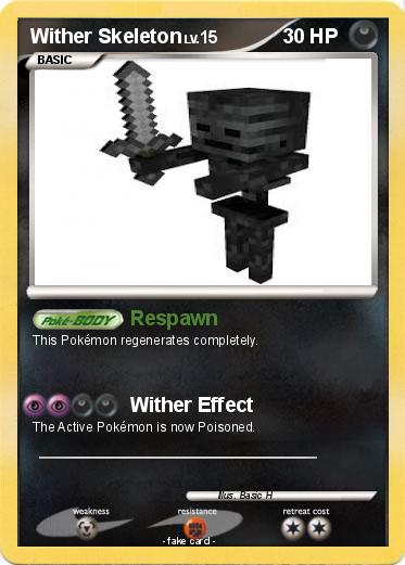 Pokemon Wither Skeleton
